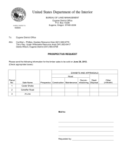Timber Sale Notice June 2012