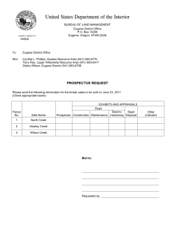 June 2011 Timber Sales
