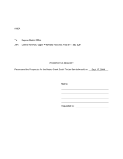 September 17, 2009 Timber Sales