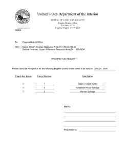 June 25, 2009 Timber Sales