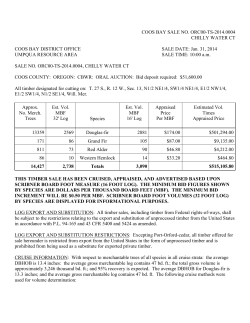Chilly Water CT Prospectus, Exhibits, Summary