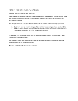 Notice To Prospective Timber Sale Purchasers, Sale No. 12-35, Wagon Road Pilot