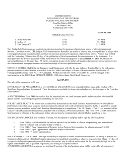 McLee CT Timber Sale