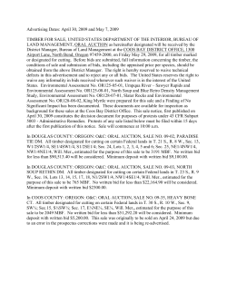 Paradise Tie DM, North Soup Rethin DM and Heavy Bone CT Timber Sales