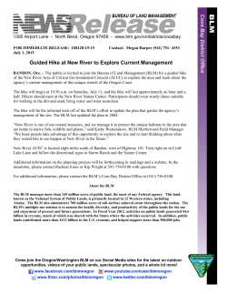 The public is invited to join the Bureau of Land Management (BLM) for a guided hike of the New River Area of Critical Environmental Concern (ACEC) to explore the area and learn about the agency's current management of this unique stretch of the Oregon Coast.