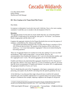 Cascadia Wildlands Comments