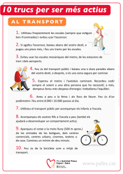 10 trucs per ser m s actius AL TRANSPORT