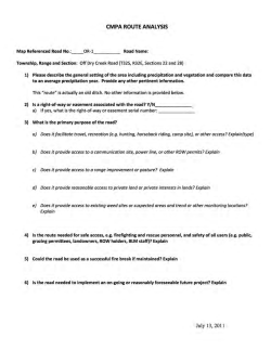 Obscure Route Analysis 1