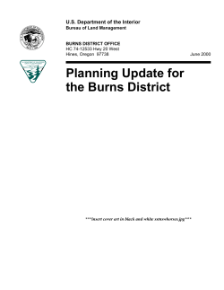 Planning Update 2000-2001