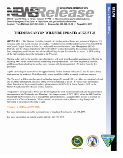The Theimer 2 wildfire, located 14-15 miles north of Burns and just east of Highway 395, remained calm and mostly inactive on Monday. Firefighters from the Burns Interagency Fire Zone (BIFZ), the Central Oregon District in John Day, Vale and Lakeview Bureau of Land Management (BLM) Districts, and the Oregon Department of Forestry (ODF) worked through the day securing containment lines, completing small burnout operations and gridding for spot fires near the perimeter. A GPS reading of the fire boundary shows the burn area to be 276 acres.