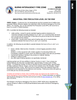 Industrial Fire Precaution Level on the Rise 2007