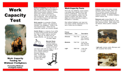 Work Capacity Test Brochure