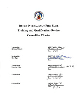 BIFZ Training and Qualifications Charter