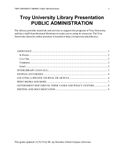 Public Administration (Library Presentation)
