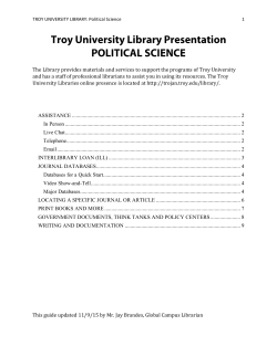 Political Science (Library Presentation)
