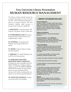 Human Resources Management (Library Presentation)