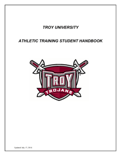 Athletic Training Student Handbook [PDF]