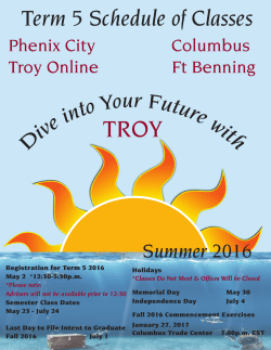 Summer 2016 [Term 5]