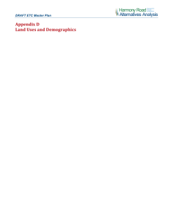 Appendix D: Land Uses and Demographics