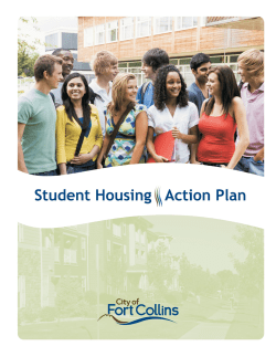 Student Housing Action Plan