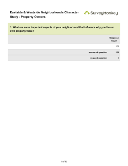 Property Owner Questionnaire Results