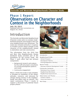 Phase One Report