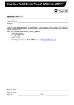Academic Referee Report
