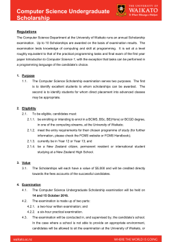 Computer Science Undergraduate Scholarship