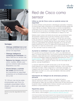Red de Cisco como sensor
