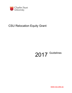 2016 CSU Relocation Equity Grant (Accommodation) Guidelines
