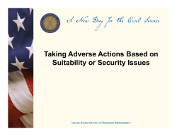 A PowerPoint presentation on OPM’s website