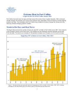Fort Collins Extreme Heat Report