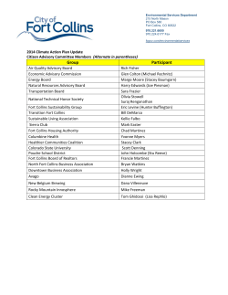 Climate Action Plan Citizen Advisory Committee Members
