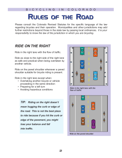 Bicycling in Colorado: Rules of the Road