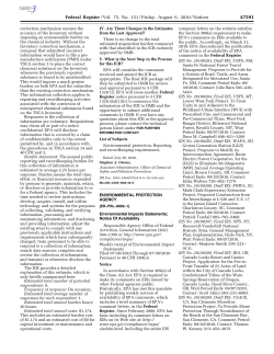 Published by EPA in Federal Register