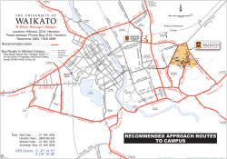 Download the Hamilton campus approach routes map in PDF form (171KB)