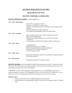 (General Research Fund and Research Equipment Reserve Fund)