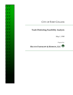 Trash Districting Feasibility Analysis