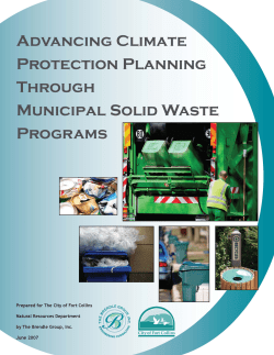 Advancing Climate Protection Through Solid Waste Programs