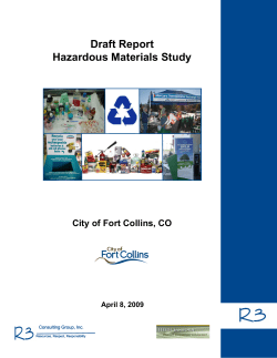 Draft Report Hazardous Materials Study
