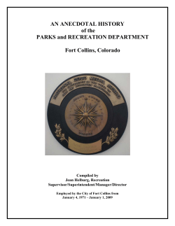 Click here to view the Anecdotal History of Parks and Recreation.