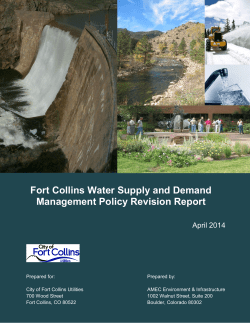 Fort Collins Water Supply and Demand Management Policy Revision Report