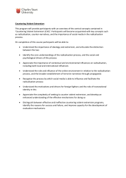 Countering Violent Extremism