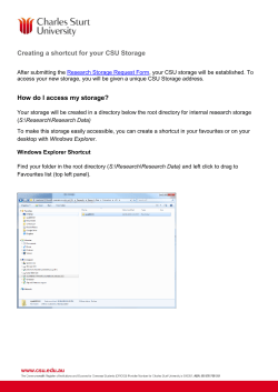 Shortcuts through Windows Explorer