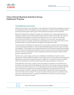 A Cisco IBSG Healthcare Practice &aacute;ttekint&eacute;se