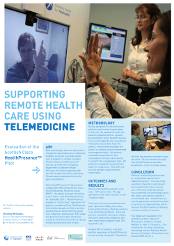 A Cisco HealthPresence aberdeeni kísérleti programjának eredményei