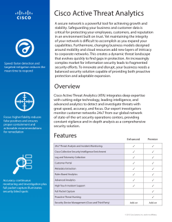Cisco Managed Threat Defense
