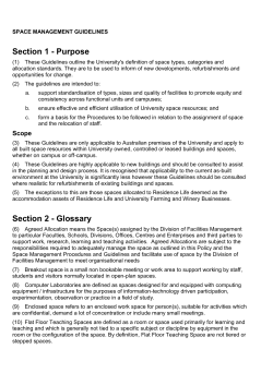 Space Management Guidelines