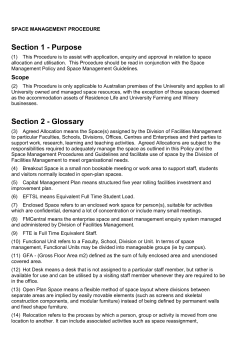 Space Management Procedure