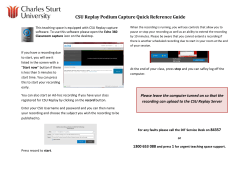 Podium Capture Quick Reference Guide (1 page)